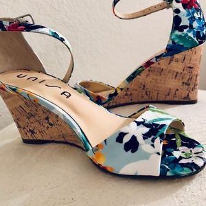 Unisa Multi Colored Strappy Sandals.
